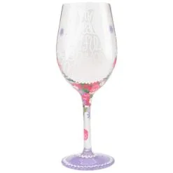 Lolita® Beautiful Bridesmaid Handpainted Wine Glass, 15 Oz.
