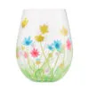 Lolita Field Of Dreams Handpainted Stemless Wine Glass, 20 Oz. -Hallmark shop Lolita Field of Dreams Stemless Floral Wine Glass 6010896 01