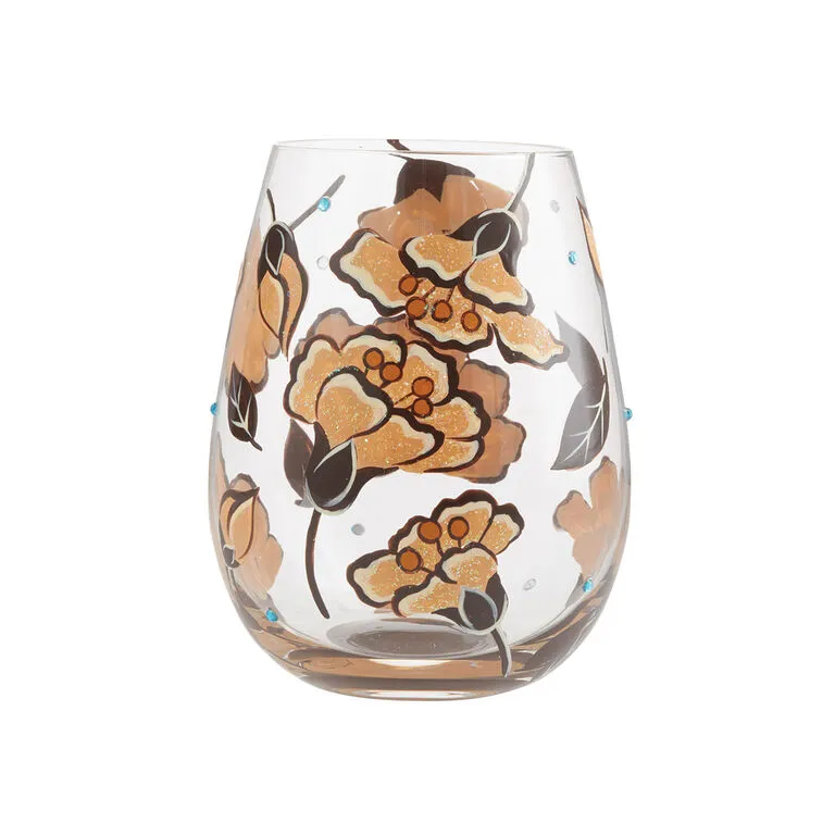 Enesco Lolita Jungle Beauty Handpainted Stemless Wine Glass, 20 Oz. 4 Enesco Lolita Jungle Beauty Handpainted Stemless Wine Glass, 20 Oz. - Image 2