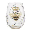Lolita Queen Bee Handpainted Stemless Wine Glass, 20 Oz. 2 Lolita Queen Bee Handpainted Stemless Wine Glass, 20 Oz. -Hallmark shop Lolita Queen Bee Stemless Wine Glass 6010895 01