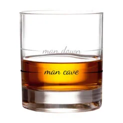 Man Cave Man Down Rocks Glass, 10 Oz. 7 Man Cave Man Down Rocks Glass, 10 Oz. -Hallmark shop Man Cave Man Down Rocks Glass PRC6002 03