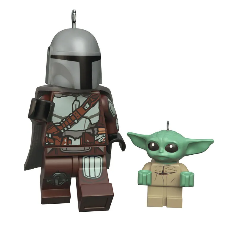 Hallmark The Mandalorian™ And Grogu™ LEGO® Star Wars™ Minifigure Ornaments, Set Of 2 3 Hallmark The Mandalorian™ And Grogu™ LEGO® Star Wars™ Minifigure Ornaments, Set Of 2