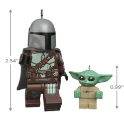 Hallmark The Mandalorian™ And Grogu™ LEGO® Star Wars™ Minifigure Ornaments, Set Of 2 10 Hallmark The Mandalorian™ And Grogu™ LEGO® Star Wars™ Minifigure Ornaments, Set Of 2 -Hallmark shop Mandalorian Grogu LEGO Minifig Keepsake Ornaments 2499QXI7079 03