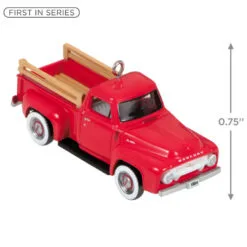 Hallmark Mini Lil' American Trucks 1954 Mercury M-100 2023 Metal Ornament, 0.75" -Hallmark shop Mercury M100 Truck Keepsake Ornament 1299QXM9159 03