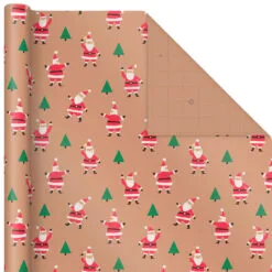 Hallmark Merry Kraft Prints 3-Pack Christmas Wrapping Paper, 90 Sq. Ft. -Hallmark shop Merry Kraft Prints 3Pack Christmas Wrapping Paper 5JXW1050 05
