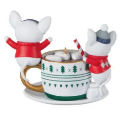 Hallmark Merry Mice With Hot Cocoa Ornament -Hallmark shop Mice in Hot Cocoa Mug Keepsake Ornament 1999QXT4119 06