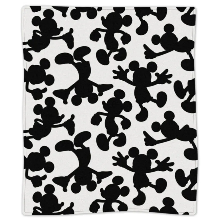Hallmark Disney Mickey Mouse Silhouettes Throw Blanket, 50x60 4 Hallmark Disney Mickey Mouse Silhouettes Throw Blanket, 50x60 - Image 2