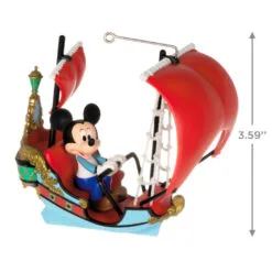 Hallmark Disney Peter Pan's Flight Off To Never Land! Ornament 10 Hallmark Disney Peter Pan's Flight Off To Never Land! Ornament -Hallmark shop Mickey Peter Pan Pirate Ship Keepsake Ornament 2199QXD6569 03