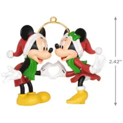 Hallmark Disney Mickey And Minnie A Season Of Love Ornament -Hallmark shop Mickey and Minnie Hands Heart Keepsake Ornament 2099QXD6667 03