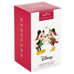 Hallmark Disney Mickey And Minnie A Season Of Love Ornament -Hallmark shop Mickey and Minnie Hands Heart Keepsake Ornament 2099QXD6667 04