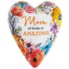 Amazing Mom Art Heart Trinket Box, 3.5"