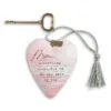 Demdaco Mom Dear You Art Heart Sculpture, 3.5" -Hallmark shop Mom Dear You Art Heart Sculpture With Tassel and Key 1008000003 01