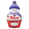 Hallmark Mom Cupcake 2023 Ornament -Hallmark shop Mom Snowman Cupcake 2023 Keepsake Ornament 1399QGO2529 01