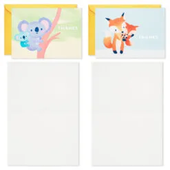 Hallmark Mom And Baby Animal Assortment Blank Thank-You Notes, Pack Of 48 12 Hallmark Mom And Baby Animal Assortment Blank Thank-You Notes, Pack Of 48 -Hallmark shop Mom and Baby Animal Assortment Blank ThankYou Notes 5STZ1134 03