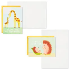 Hallmark Mom And Baby Animal Assortment Blank Thank-You Notes, Pack Of 48 13 Hallmark Mom And Baby Animal Assortment Blank Thank-You Notes, Pack Of 48 -Hallmark shop Mom and Baby Animal Assortment Blank ThankYou Notes 5STZ1134 04