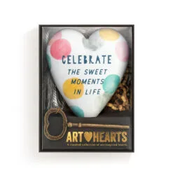 Demdaco Moments In Life Art Heart With Key Stand -Hallmark shop Moments in Life Heart Sculpture With Key 1003480379 04