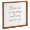 Hallmark Moms Love In Big Ways Wood Quote Sign