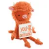 Hallmark MopTops Highland Cow Stuffed Animal With You Make A Difference Board Book -Hallmark shop MopTops Plush Cow Stuffed Animal Board Book 1KID1537 01