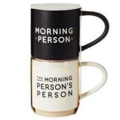Hallmark Morning Person Stacking Mugs, Set Of 2 -Hallmark shop Morning Person Stacking Mugs 1SNN1068 03