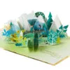 Hallmark Love Sharing Life's Adventure With You 3D Pop-Up Love Card -Hallmark shop Mountains and Trees 3D PopUp Love Card 1299LAD2890 01