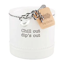 Mud Pie Chill Out Dip Chiller And Spoon, Set Of 2