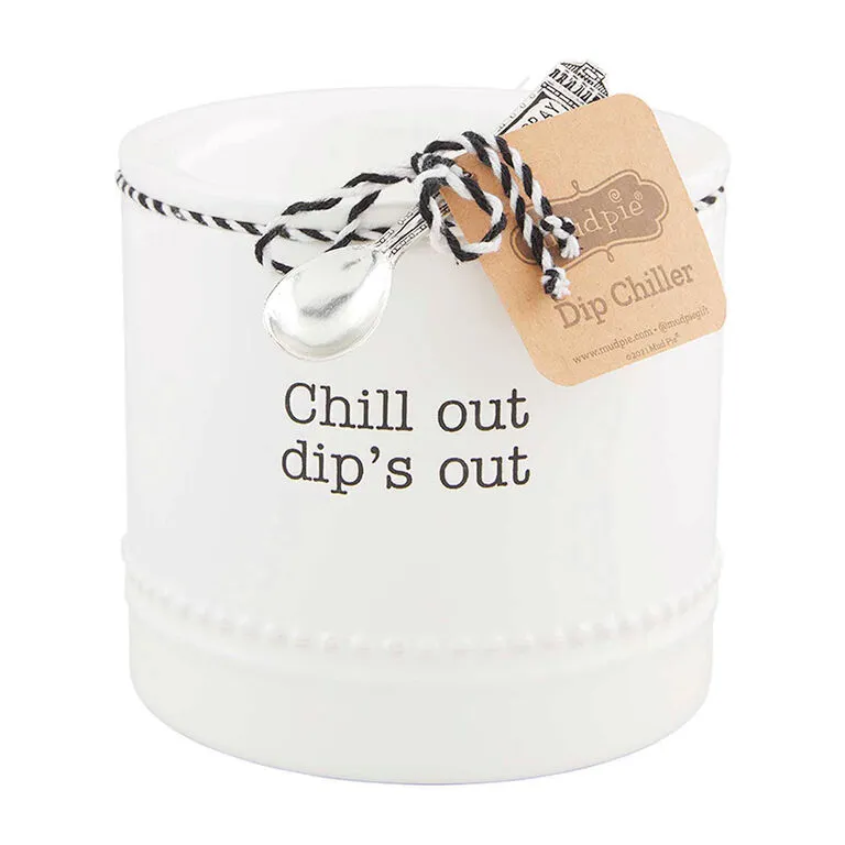 Mud Pie Chill Out Dip Chiller And Spoon, Set Of 2 3 Mud Pie Chill Out Dip Chiller And Spoon, Set Of 2