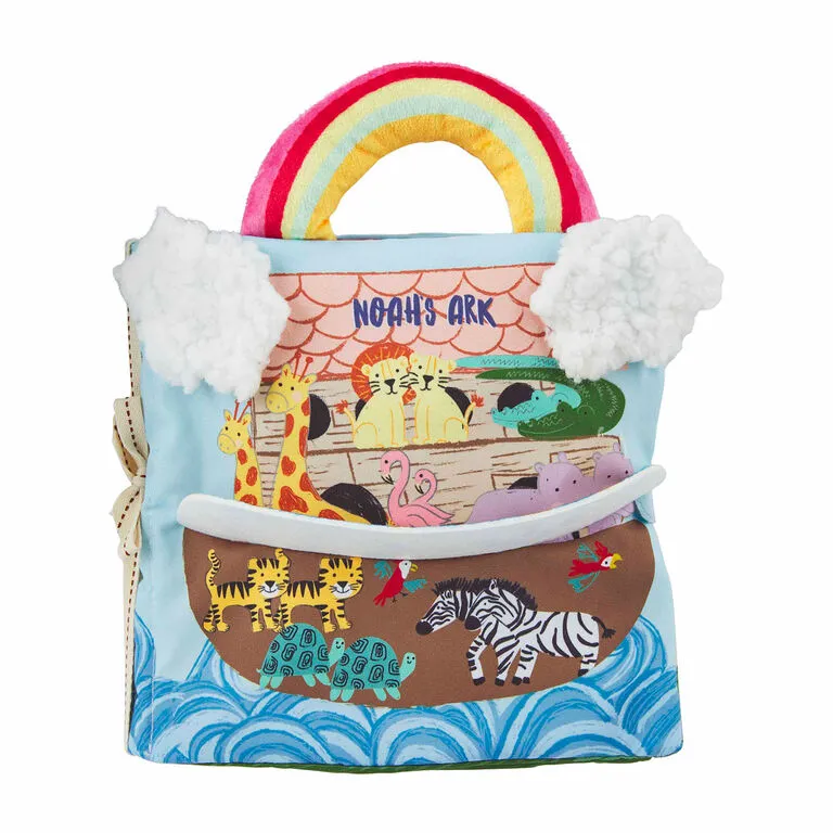 Mud Pie Noah's Ark Cloth Baby Book 3 Mud Pie Noah's Ark Cloth Baby Book