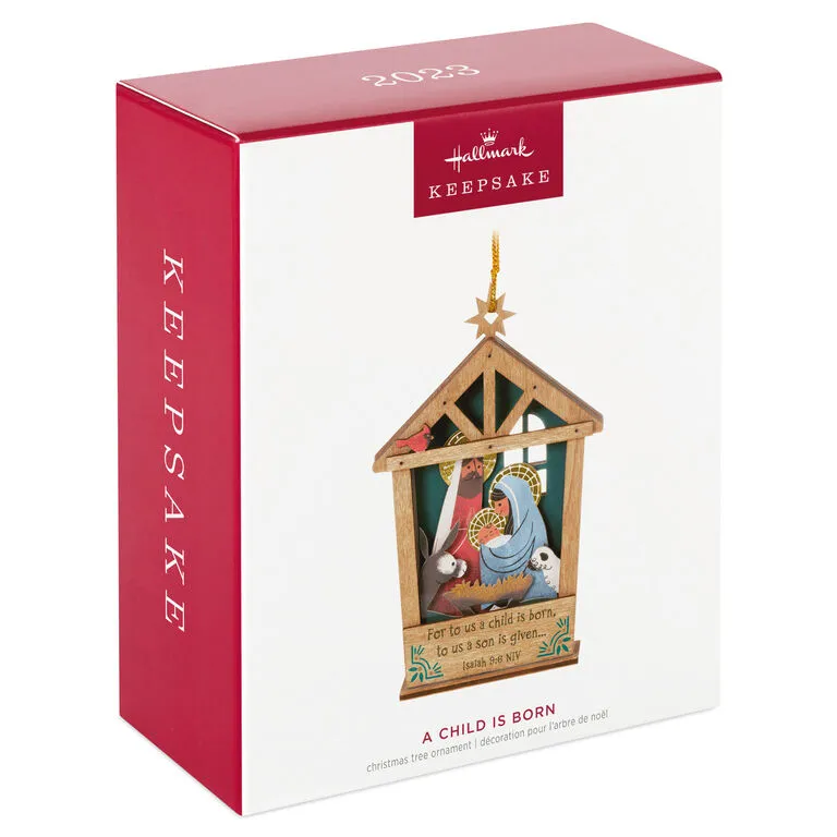 Hallmark A Child Is Born Nativity Papercraft Ornament 6 Hallmark A Child Is Born Nativity Papercraft Ornament - Image 4
