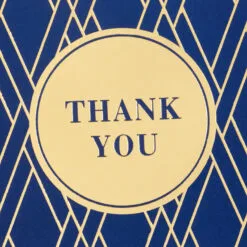Hallmark Bulk Navy And Gold Assorted Blank Thank-You Notes, Box Of 120 -Hallmark shop Navy and Gold Assorted Blank ThankYou Notes Bulk Pack 5STZ1064 03