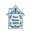 Hallmark New Home 2023 Porcelain Ornament -Hallmark shop New Home Blue and White House Keepsake Ornament 1799QHX3039 01