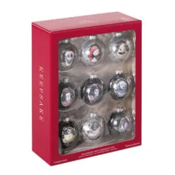 Hallmark Disney Tim Burton's The Nightmare Before Christmas Halloween Town Glass Ornaments, Set Of 9 -Hallmark shop Nightmare Before Christmas Glass Ball Keepsake Ornaments 2999QSB6289 04