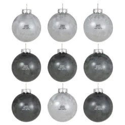 Hallmark Disney Tim Burton's The Nightmare Before Christmas Halloween Town Glass Ornaments, Set Of 9 -Hallmark shop Nightmare Before Christmas Glass Ball Keepsake Ornaments 2999QSB6289 06