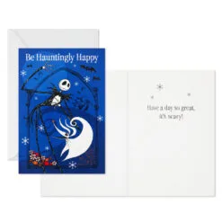 Hallmark Disney Tim Burton's The Nightmare Before Christmas Hauntingly Happy Boxed Cards, Pack Of 16 -Hallmark shop Nightmare Before Christmas Holiday Boxed Cards 5STZ1165 03