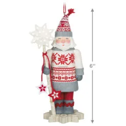 Hallmark Noble Nutcrackers Snowfall Prince Ornament 10 Hallmark Noble Nutcrackers Snowfall Prince Ornament -Hallmark shop Nutcracker in Sweater Keepsake Ornament 2499QXR8147 03