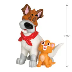 Hallmark Disney Oliver And Company 35th Anniversary Oliver And Dodger Ornament -Hallmark shop Oliver and Company Dog and Cat Keepsake Ornament 1899QXD6559 03