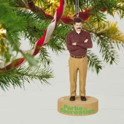 Hallmark Parks And Recreation Ron Swanson Ornament With Sound -Hallmark shop Parks and Rec Ron Swanson Keepsake Ornament 2199QXI7277 02