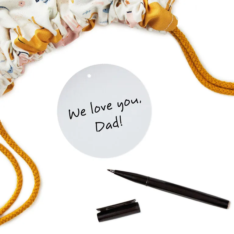 Hallmark 28" Pastel Animals Large Fabric Gift Bag With Tag 6 Hallmark 28" Pastel Animals Large Fabric Gift Bag With Tag - Image 4