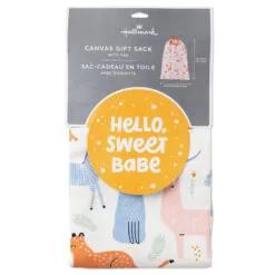 Hallmark 28" Pastel Animals Large Fabric Gift Bag With Tag 13 Hallmark 28" Pastel Animals Large Fabric Gift Bag With Tag -Hallmark shop Pastel Animals Fabric Gift Sack With Tag 1499EGB7167 07