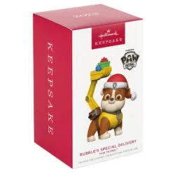 Hallmark Paw Patrol™ Rubble's Special Delivery Ornament 11 Hallmark Paw Patrol™ Rubble's Special Delivery Ornament -Hallmark shop Paw Patrol Rubble Keepsake Ornament 1899QXI7349 04
