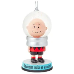 Hallmark Peanuts® Charlie Brown Big Dreams Snow Globe -Hallmark shop Peanuts Charlie Brown Figurine Big Dreams Snow Globe 1PAJ3548 03
