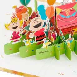 Hallmark Peanuts® Gang Celebrating You 3D Pop-Up Birthday Card -Hallmark shop Peanuts Gang Snoopy 3D PopUp Birthday Card 1499LAD2739 04