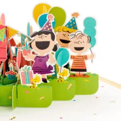 Hallmark Peanuts® Gang Celebrating You 3D Pop-Up Birthday Card -Hallmark shop Peanuts Gang Snoopy 3D PopUp Birthday Card 1499LAD2739 05