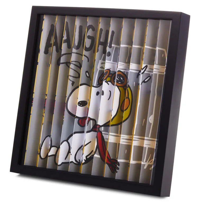 Hallmark Peanuts® Flying Ace Snoopy Dual-Image Framed Artwork, 10x10 4 Hallmark Peanuts® Flying Ace Snoopy Dual-Image Framed Artwork, 10x10 - Image 2