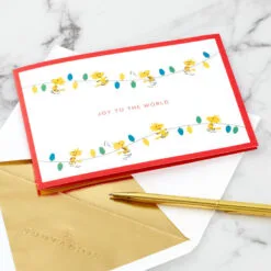 Hallmark Peanuts® Snoopy Joy To The World 3D Pop-Up Christmas Card -Hallmark shop Peanuts Snoopy and Woodstock 3D PopUp Christmas Card 1499IXC8994 06