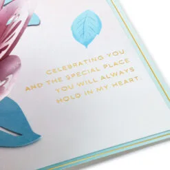 Hallmark The Special Place You Will Always Hold In My Heart Love Card -Hallmark shop Pink Lotus Flower 3D PopUp Love Card for Her 1299LAD2887 04