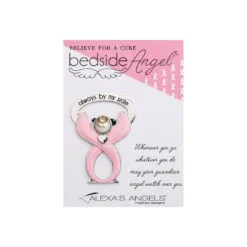 Hallmark popular shop -Hallmark shop Pink Ribbon Always By My Side Bedside Angel 223298 02