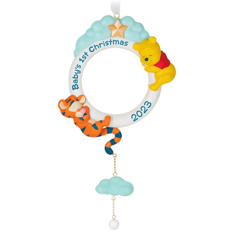 Hallmark Disney Winnie The Pooh Baby's First Christmas 2023 Ornament 3 Hallmark Disney Winnie The Pooh Baby's First Christmas 2023 Ornament