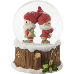 Precious Moments Gnaughty Or Gnice Gnomes Musical Snow Globe, 5.5" 8 Precious Moments Gnaughty Or Gnice Gnomes Musical Snow Globe, 5.5" -Hallmark shop Precious Moments Gnomes Musical Snow Globe 211107 03