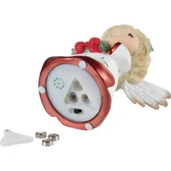 Precious Moments Wreathed In Christmas Glory Light-Up Musical Angel Figurine, 6" -Hallmark shop Precious Moments LightUp Musical Angel Figurine 231401 03