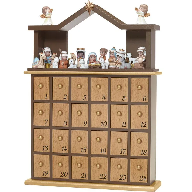 Precious Moments Nativity Figurines Advent Calendar, 26-Piece Set 3 Precious Moments Nativity Figurines Advent Calendar, 26-Piece Set